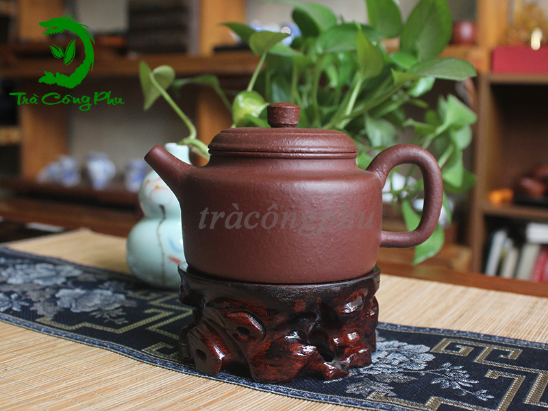 Ấm Tử Sa Cao Cấp Châu Bàn Tử Kim Sa - ATS1132